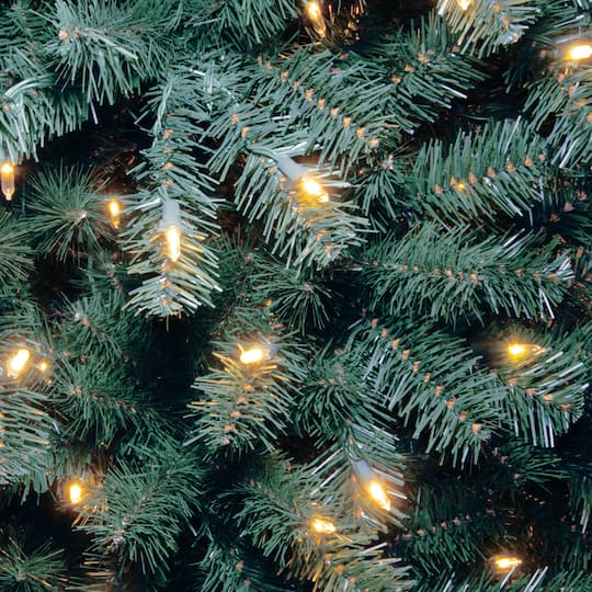9ft. Pre-Lit North Valley® Blue Spruce Artificial Christmas Tree, Clear Lights